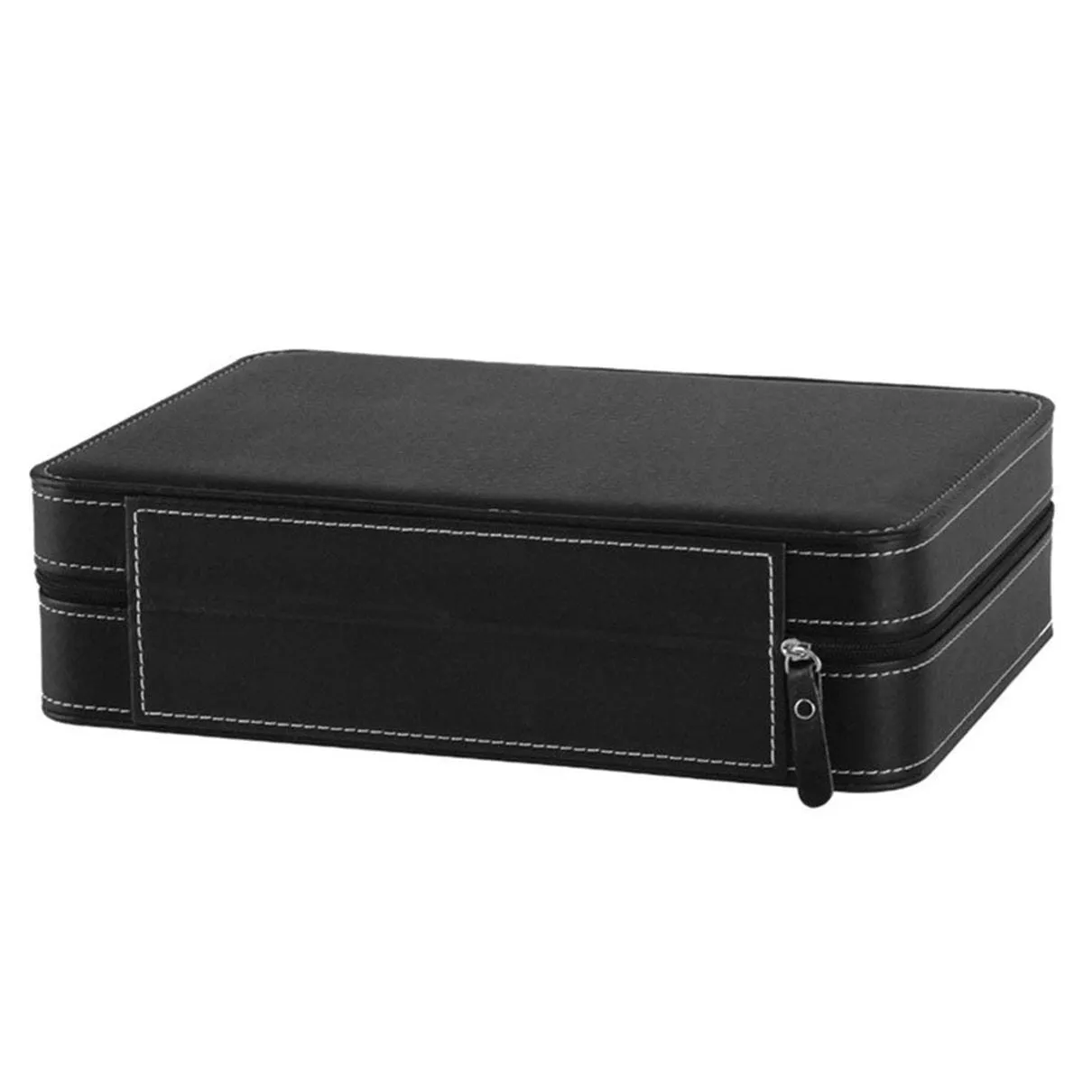 10 Slots Black Portable Travel Watch and Jewelry Storage Box