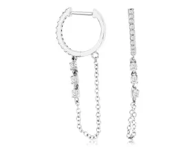 .29CT DIA HOOP/CHAIN DANGLE