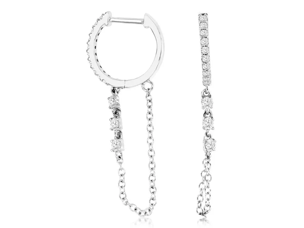 .29CT DIA HOOP/CHAIN DANGLE