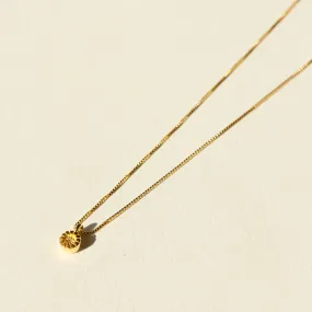 925 ROW DROP NECKLACE GOLD