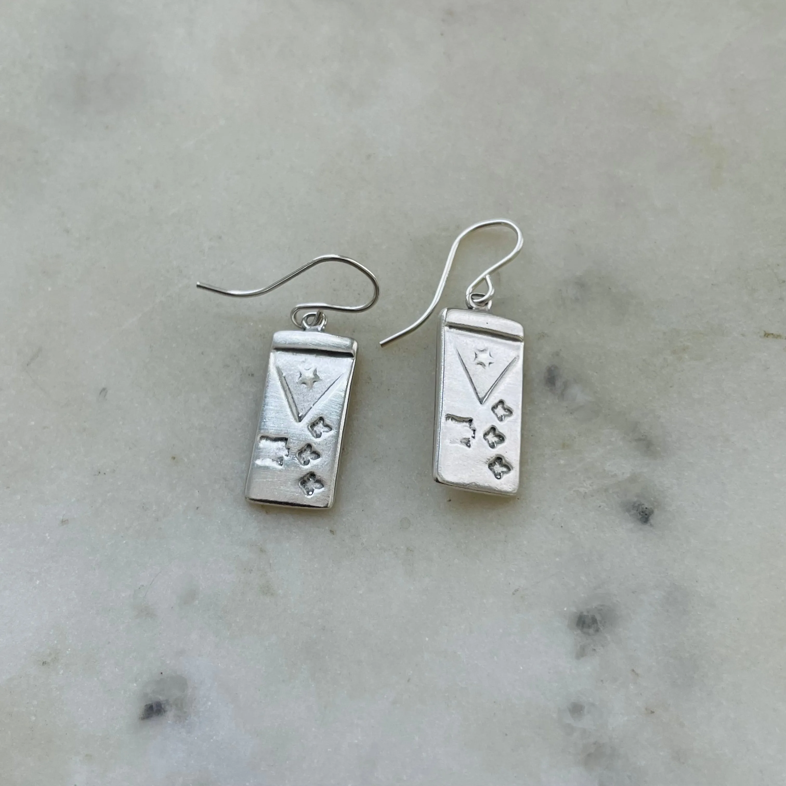 ACADIAN FLAG EARRINGS