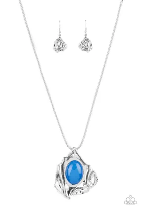 Amazon Amulet Blue Necklace - Paparazzi Accessories