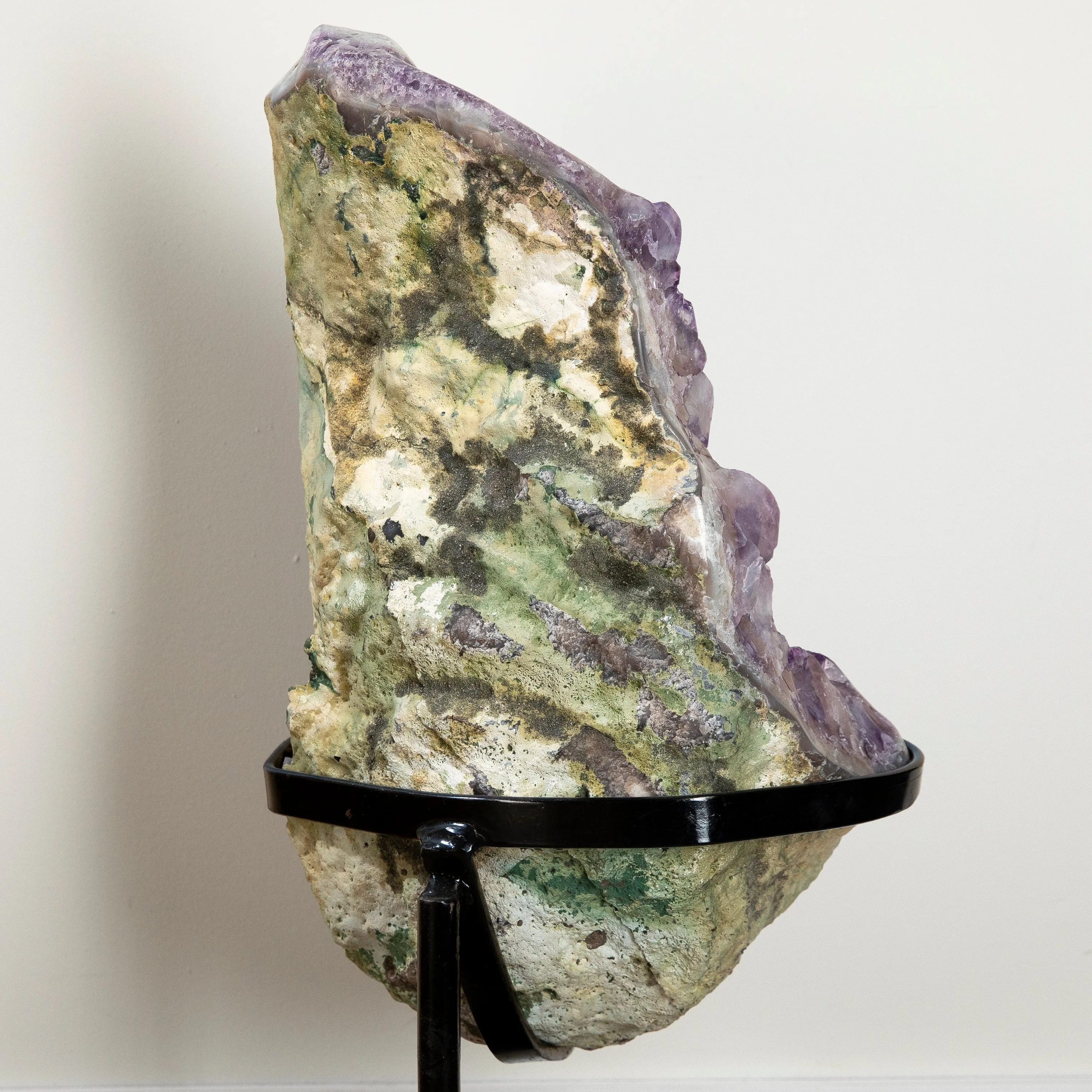 Amethyst Geode from Brazil on Custom Stand- 31 / 79lbs