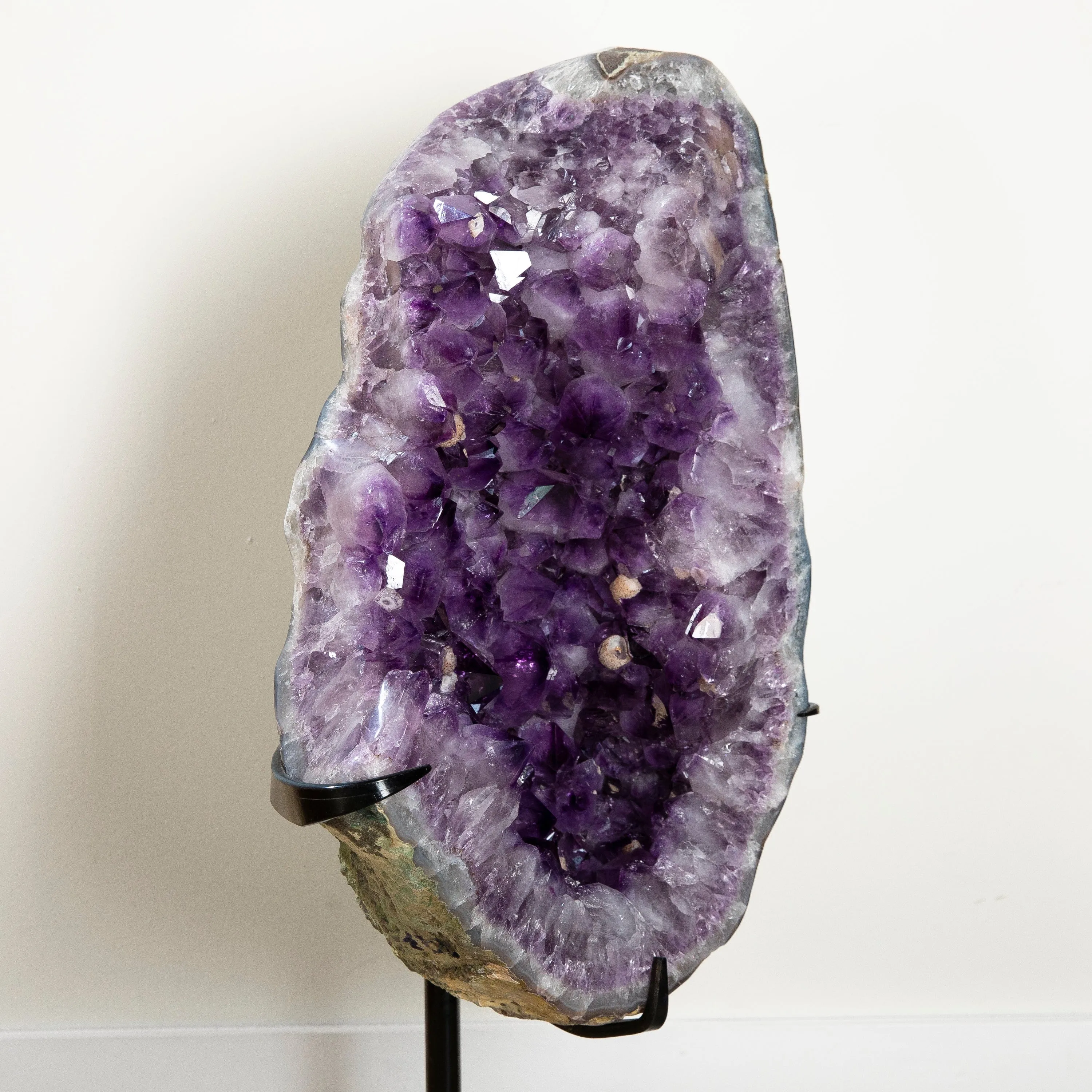 Amethyst Geode from Brazil on Custom Stand- 31 / 79lbs