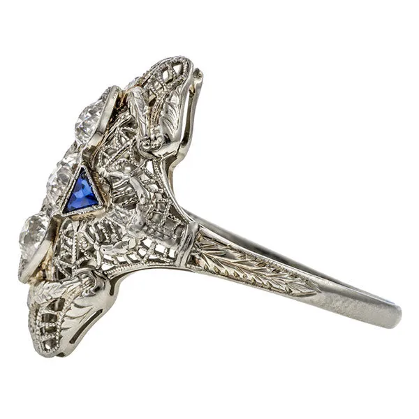 Art Deco Diamond Dinner Ring