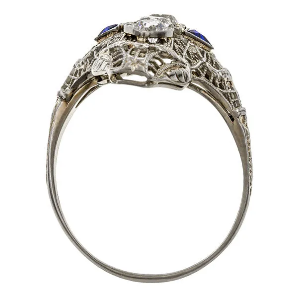 Art Deco Diamond Dinner Ring