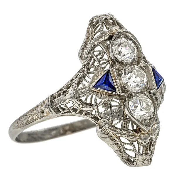 Art Deco Diamond Dinner Ring