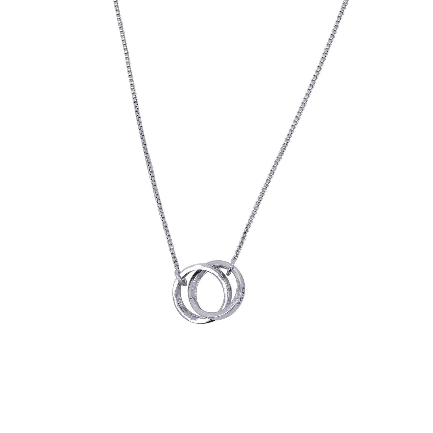 Attractive Fashion Jewelry Silver Ring Pendant Chain Girl For Party