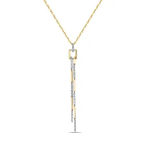 Bassali Two Tone Necklace and Pendant