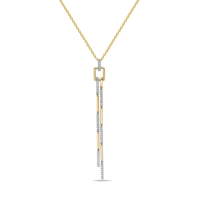 Bassali Two Tone Necklace and Pendant