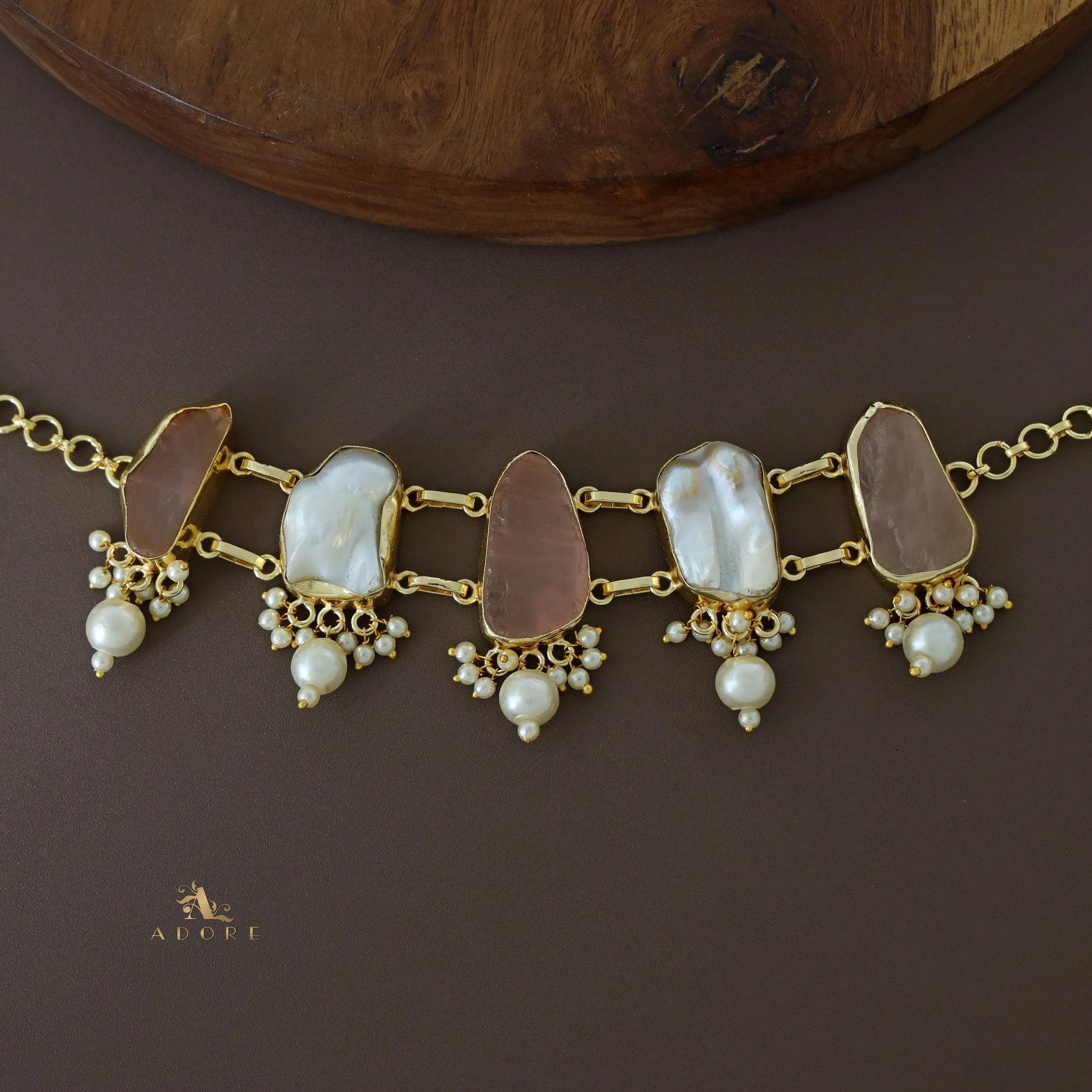 Bethany Raw Stone with Baroque Choker