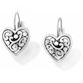 Brighton Contempo Heart Leverback Drop Earrings