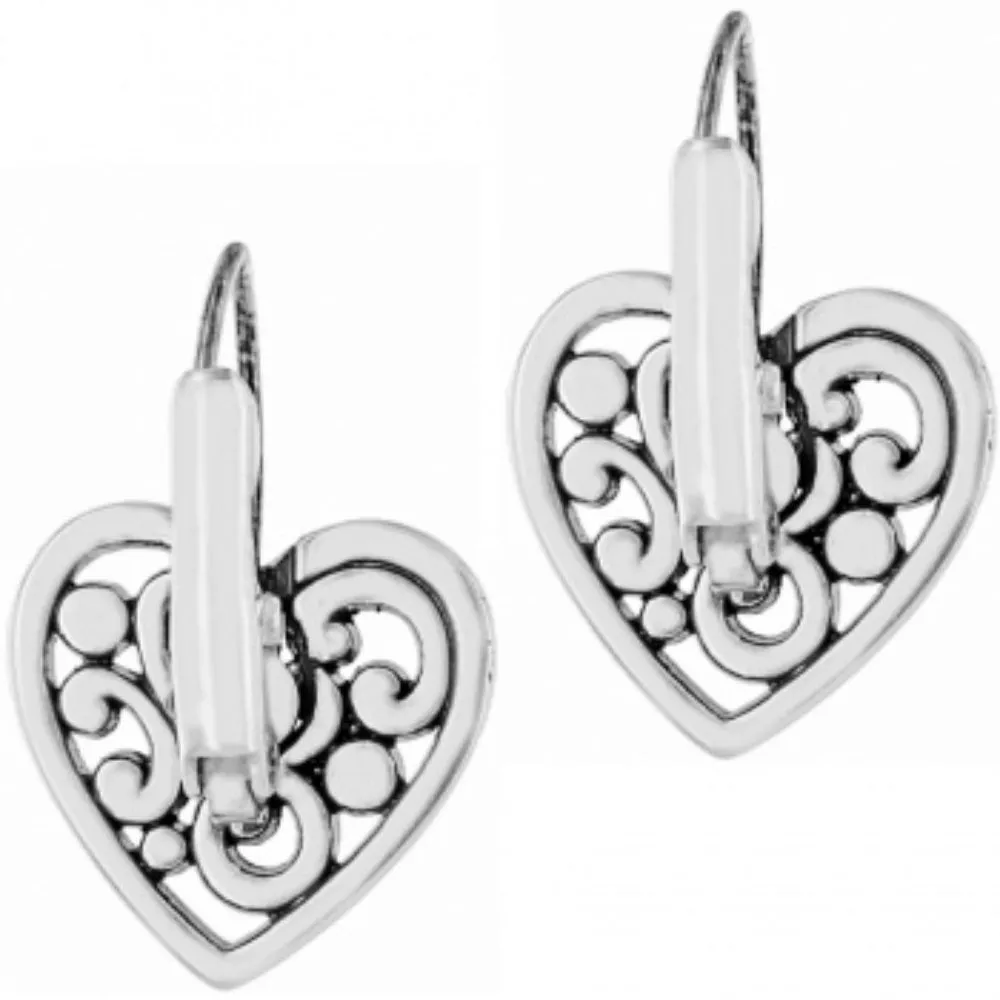 Brighton Contempo Heart Leverback Drop Earrings