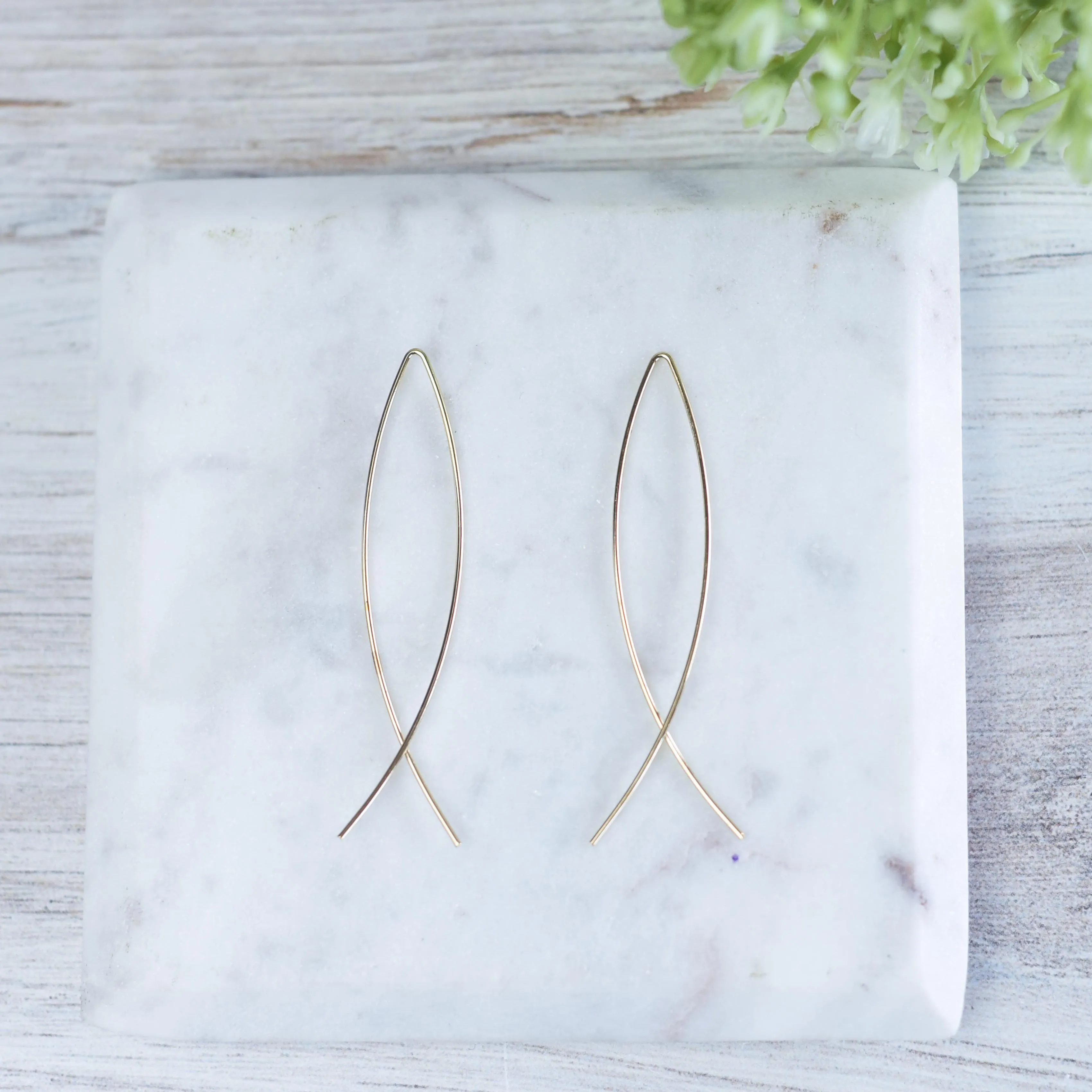 Brooke Threader Wire Dangle Earrings