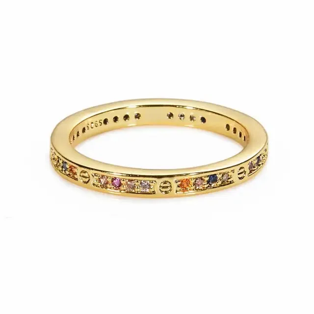 Chiho Rainbow Ring Gold