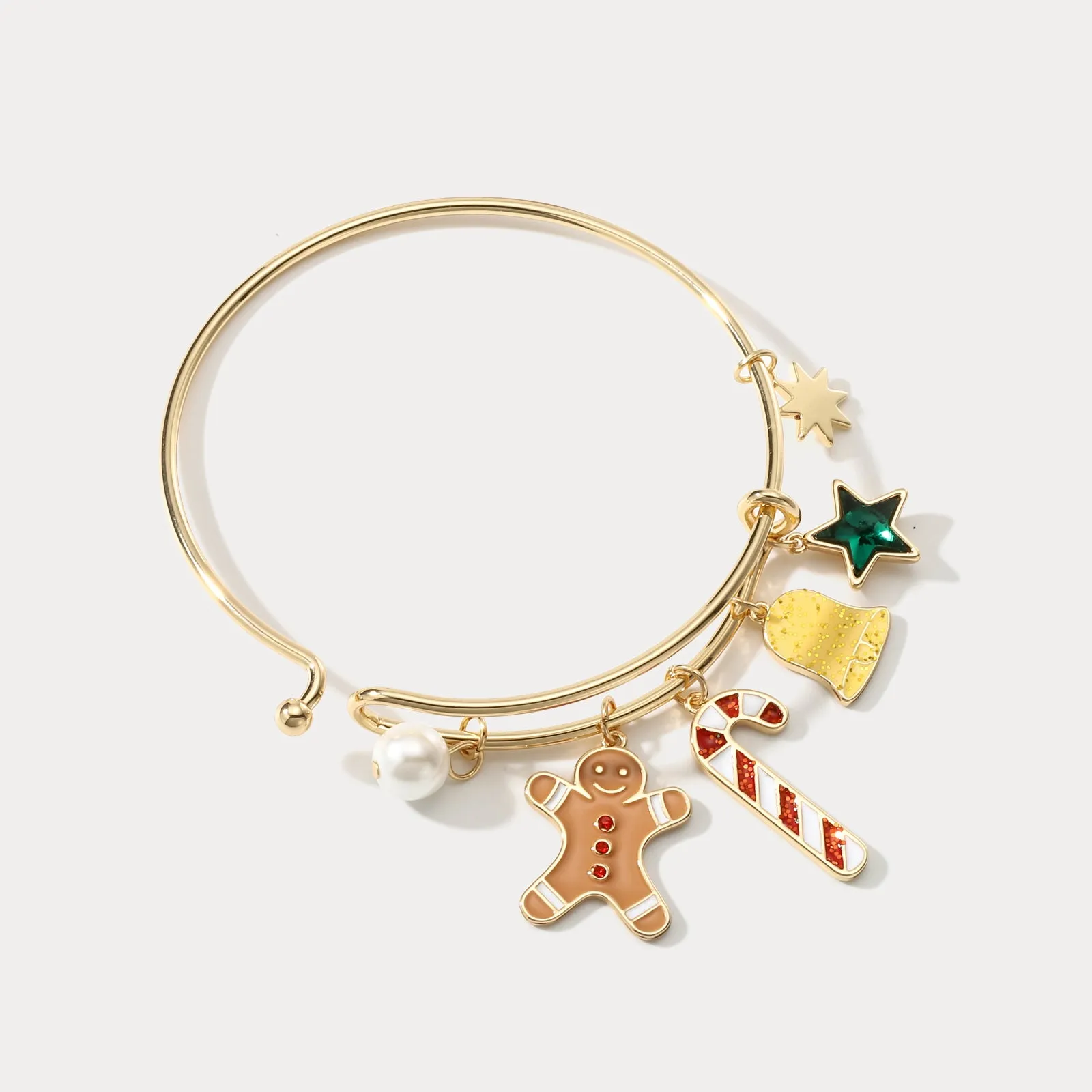 Christmas Gingerbread Man Bracelet