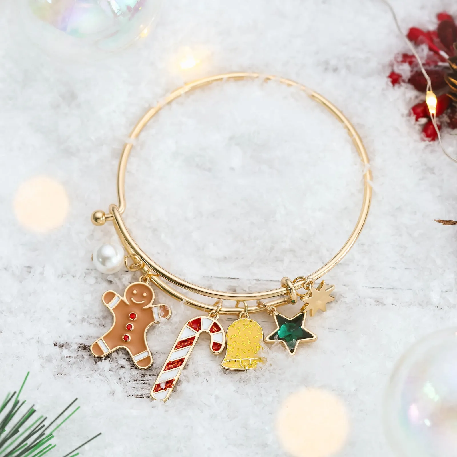 Christmas Gingerbread Man Bracelet