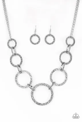 City Circus Silver Necklace - Paparazzi Accessories