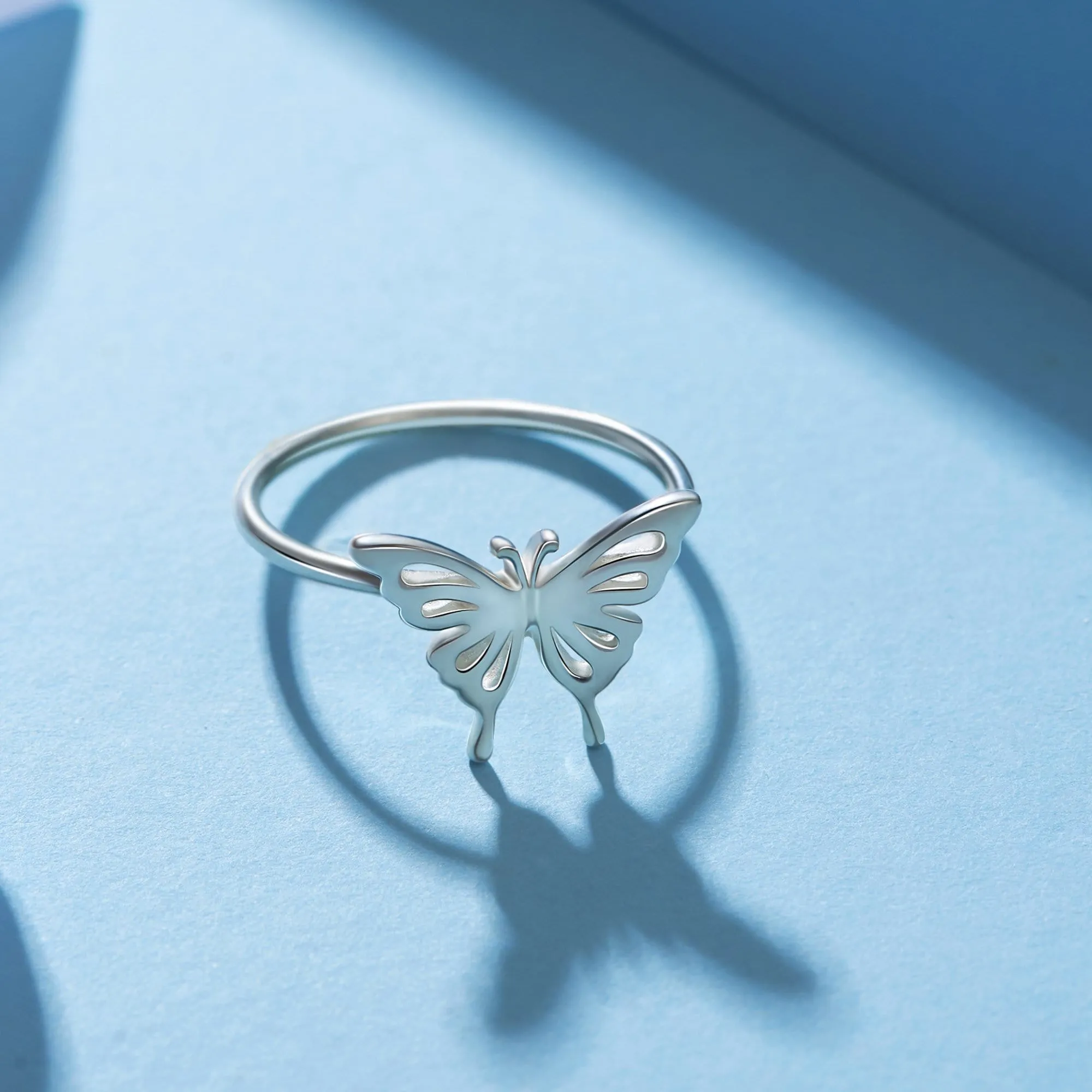 Classic Butterfly Sterling Silver Ring