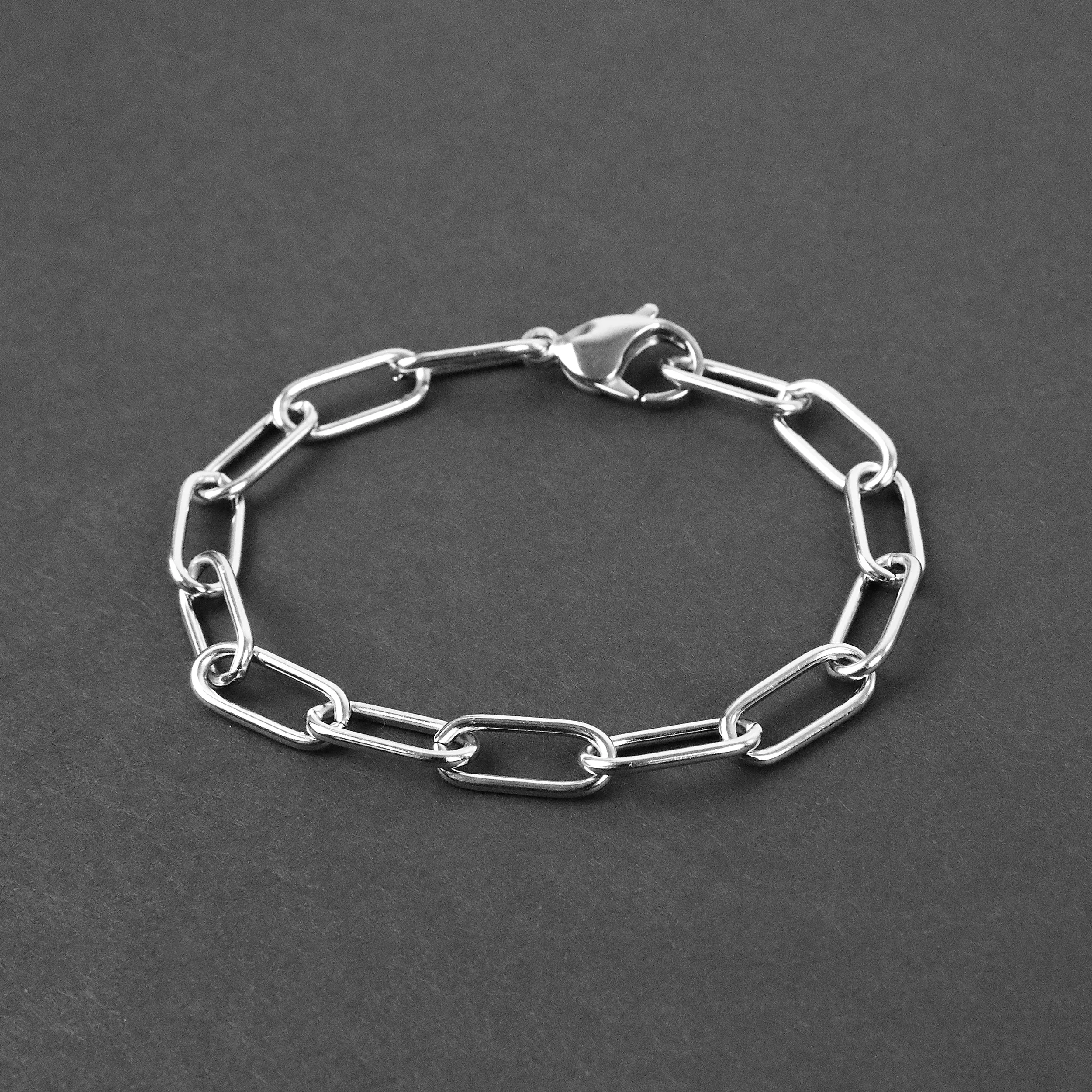 Clip Cable Bracelet - Silver 7mm