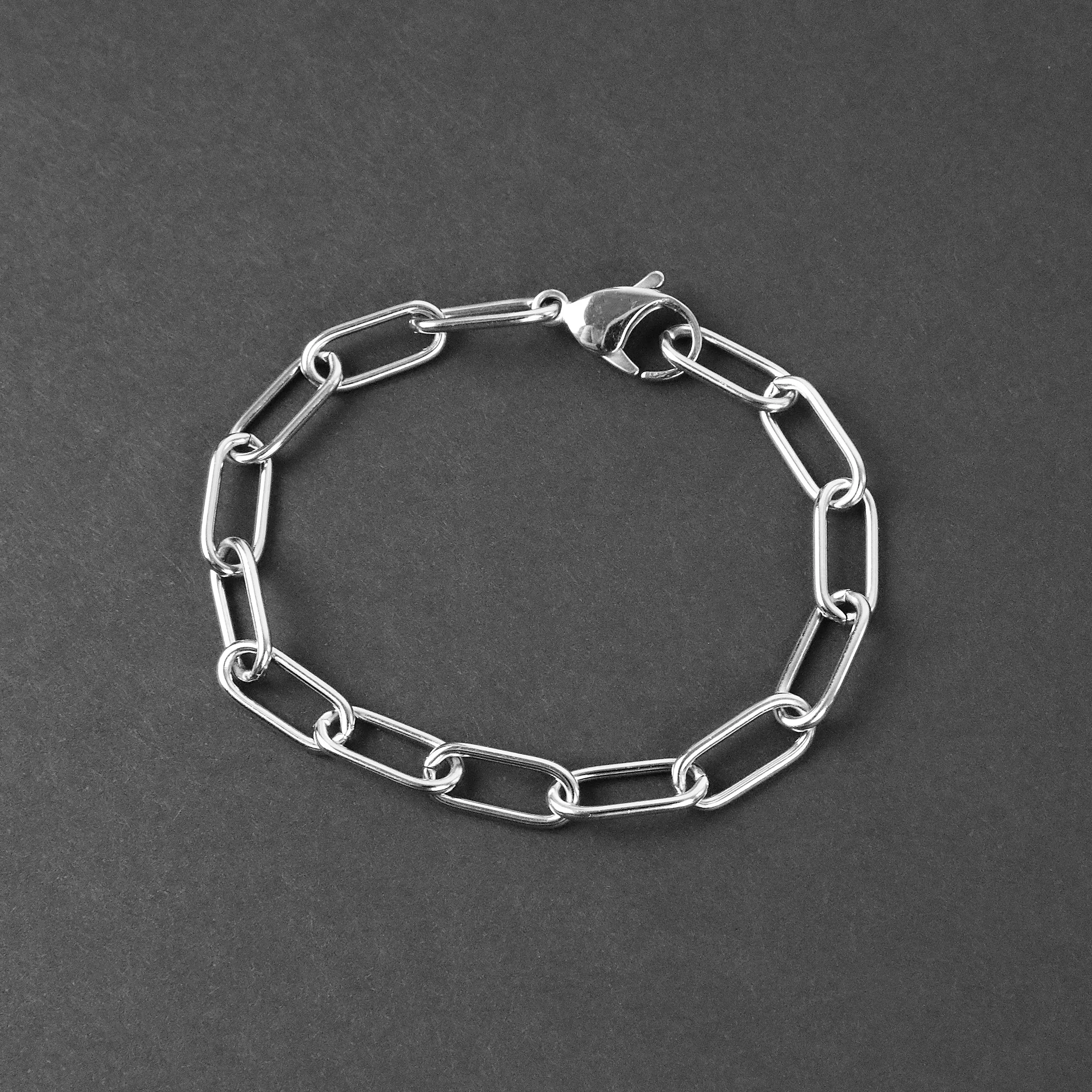 Clip Cable Bracelet - Silver 7mm