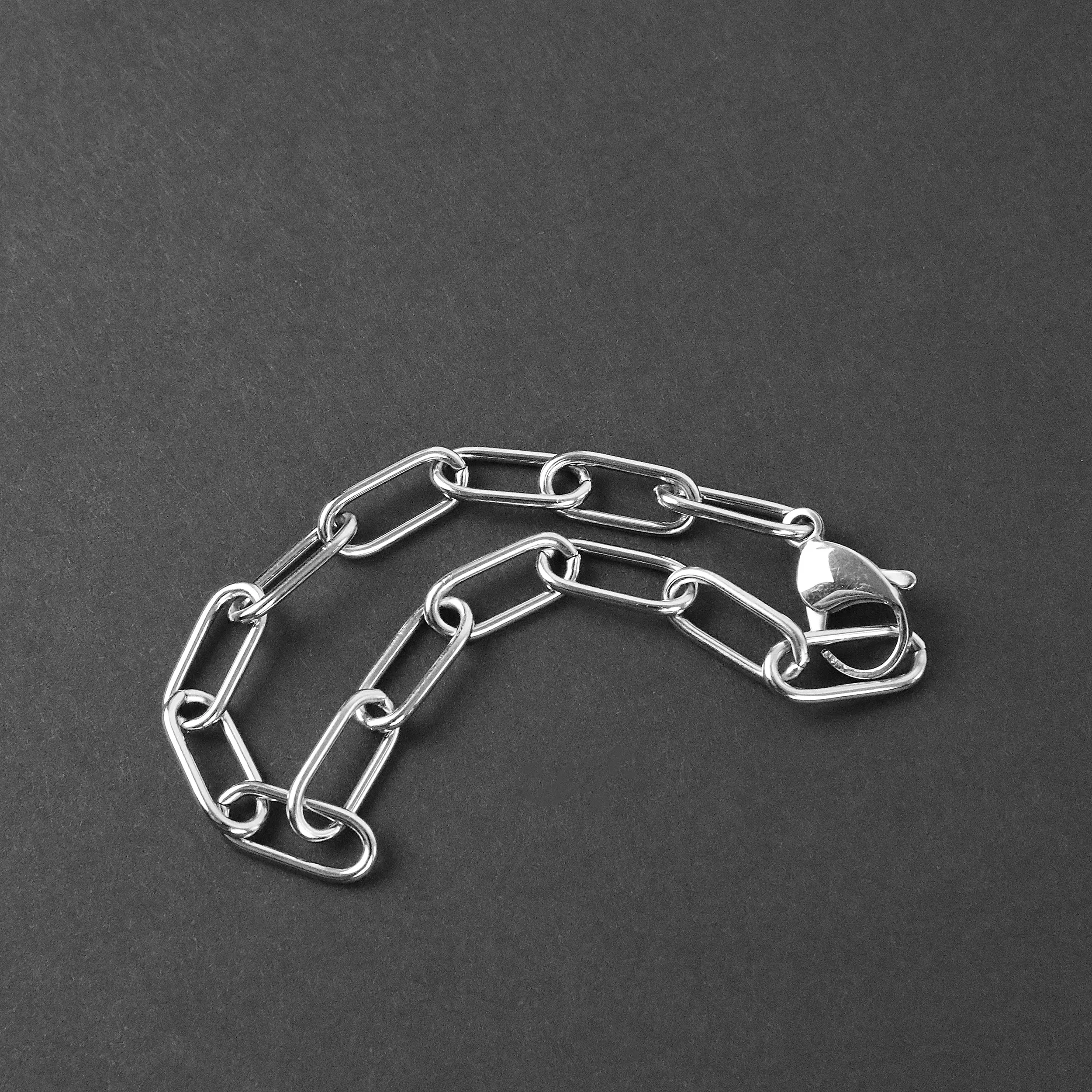 Clip Cable Bracelet - Silver 7mm