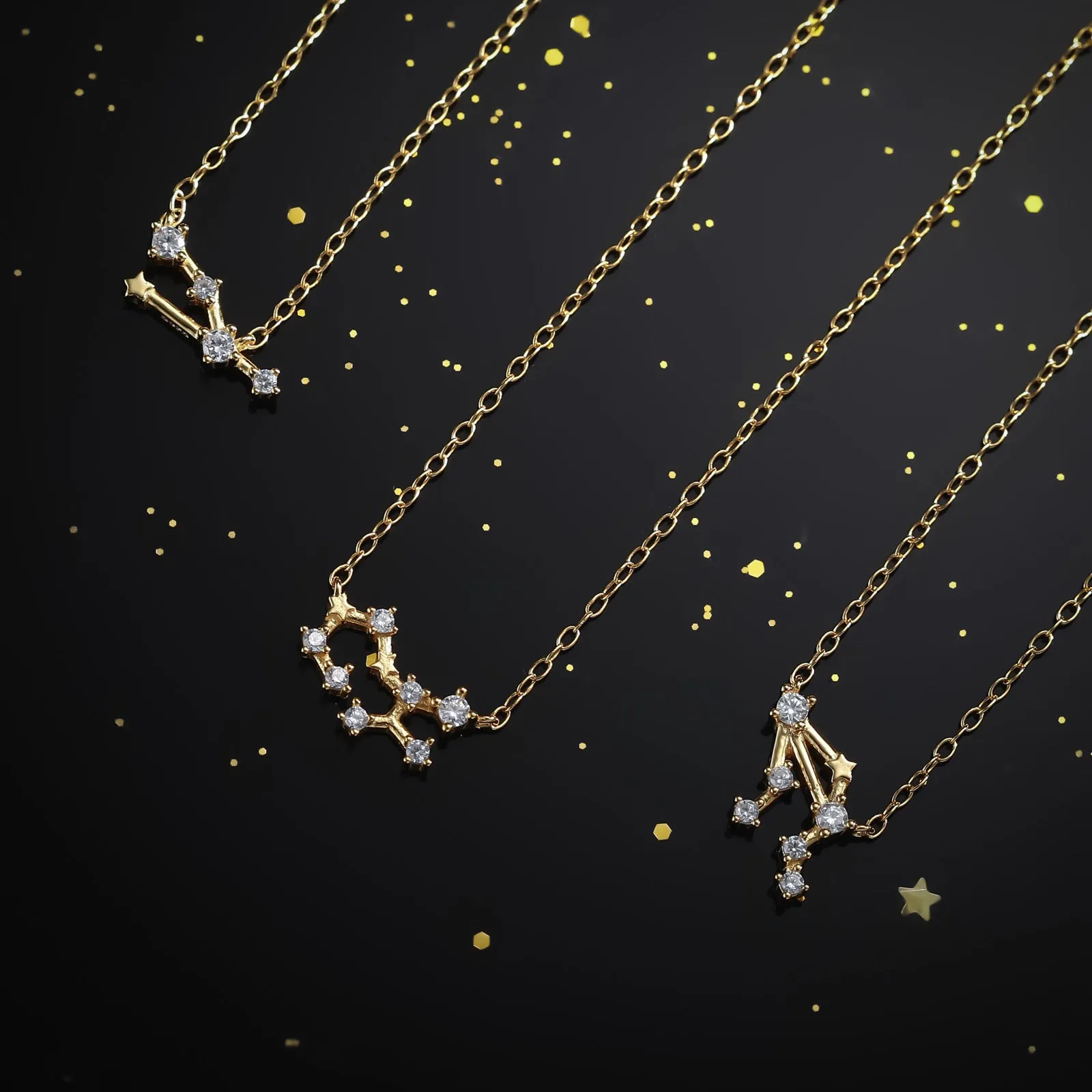 Constellation Silver Necklace - Libra