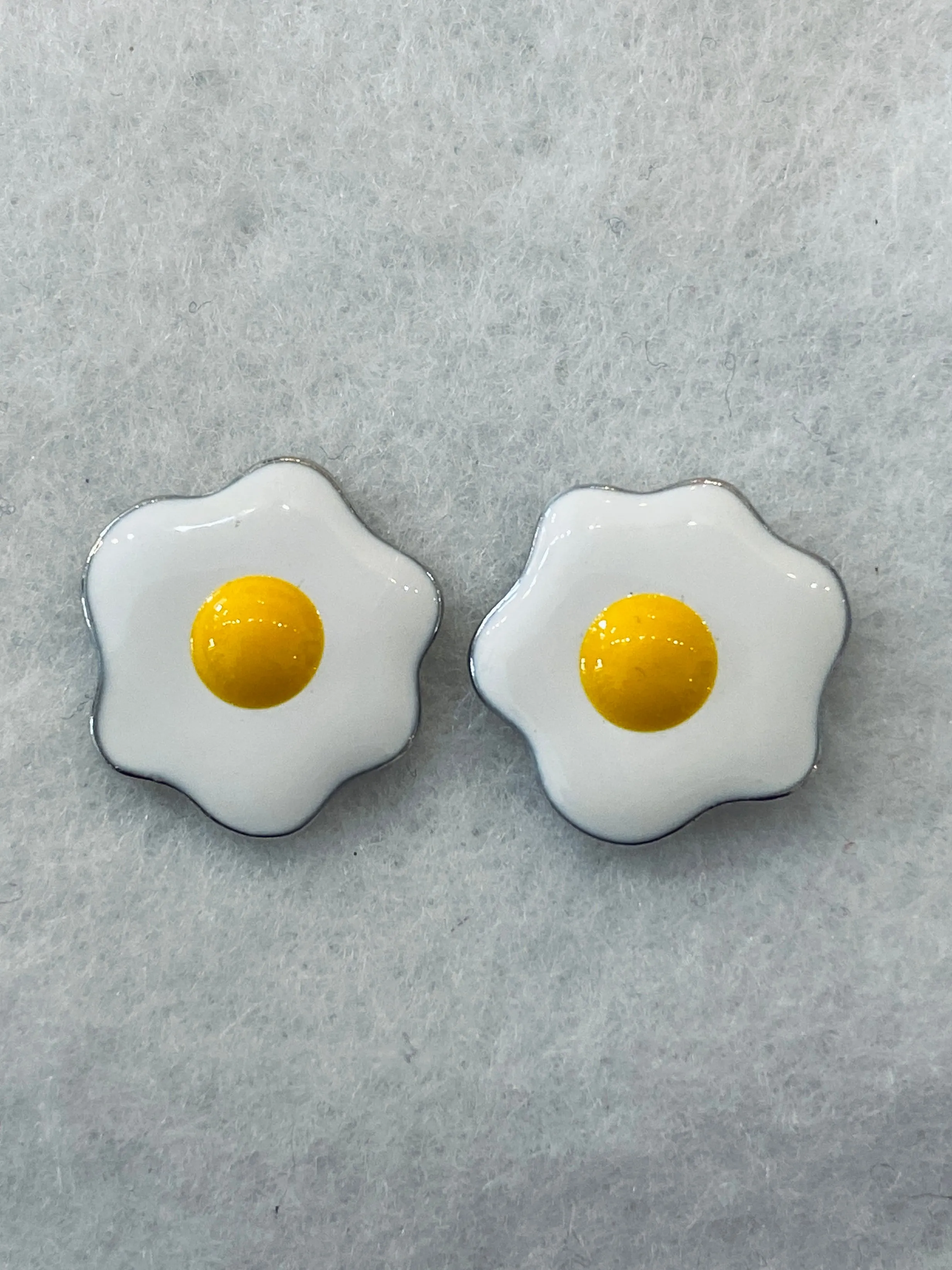 Cute Egg Family Enamel Stud Earrings