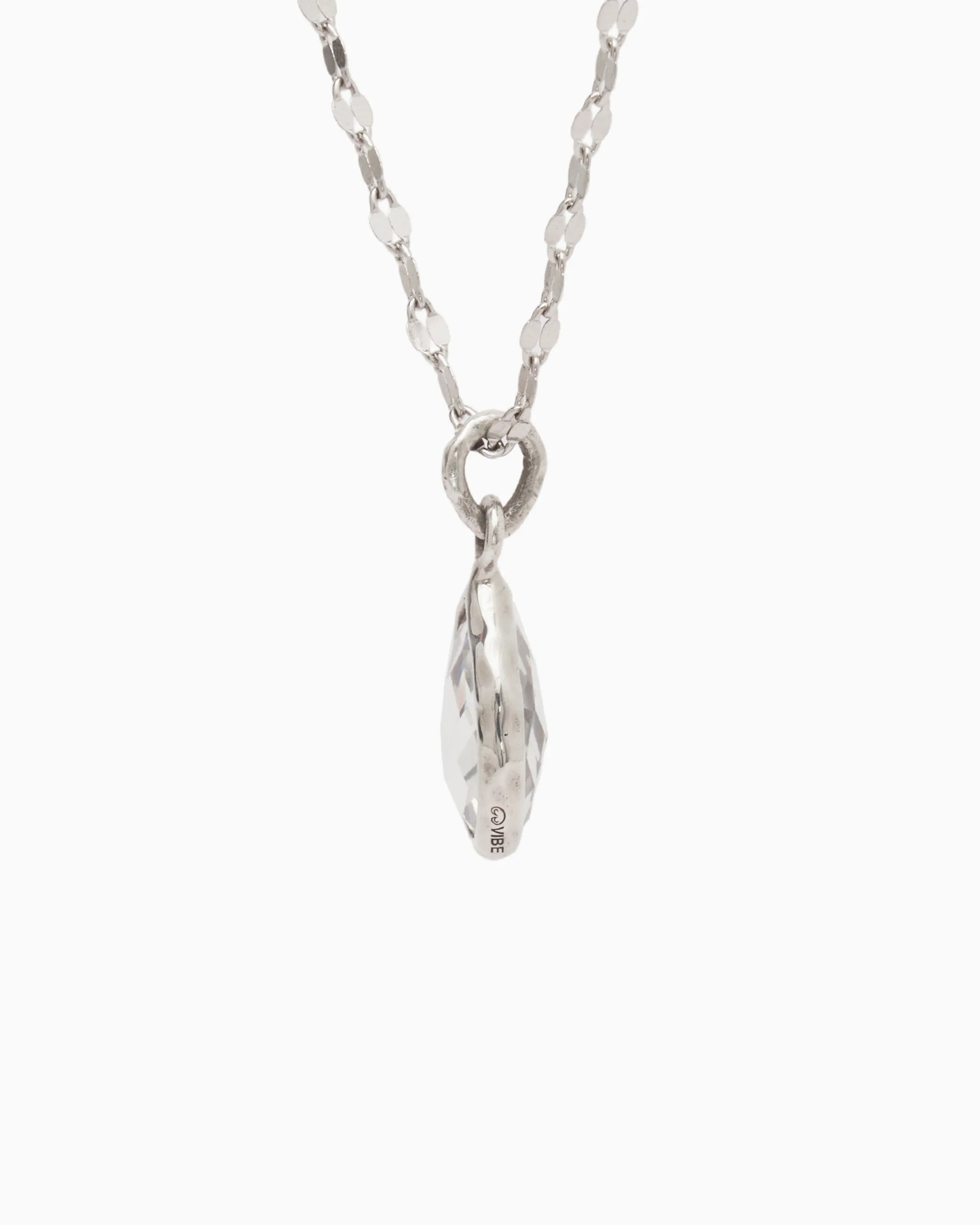 Dewdrop Stone Pendant - White Topaz