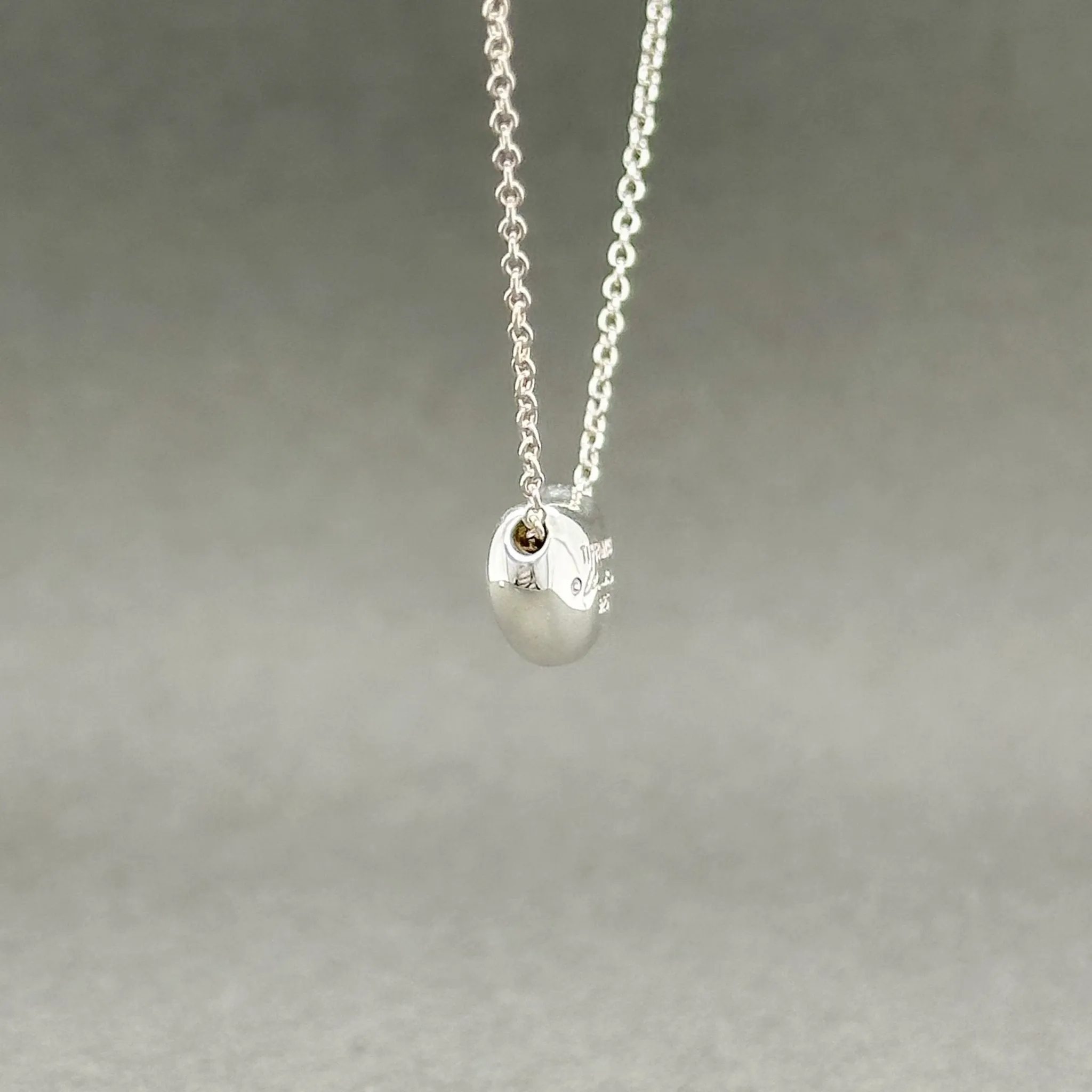 Estate Tiffany & Co. SS Elsa Peretti Bean Pendant