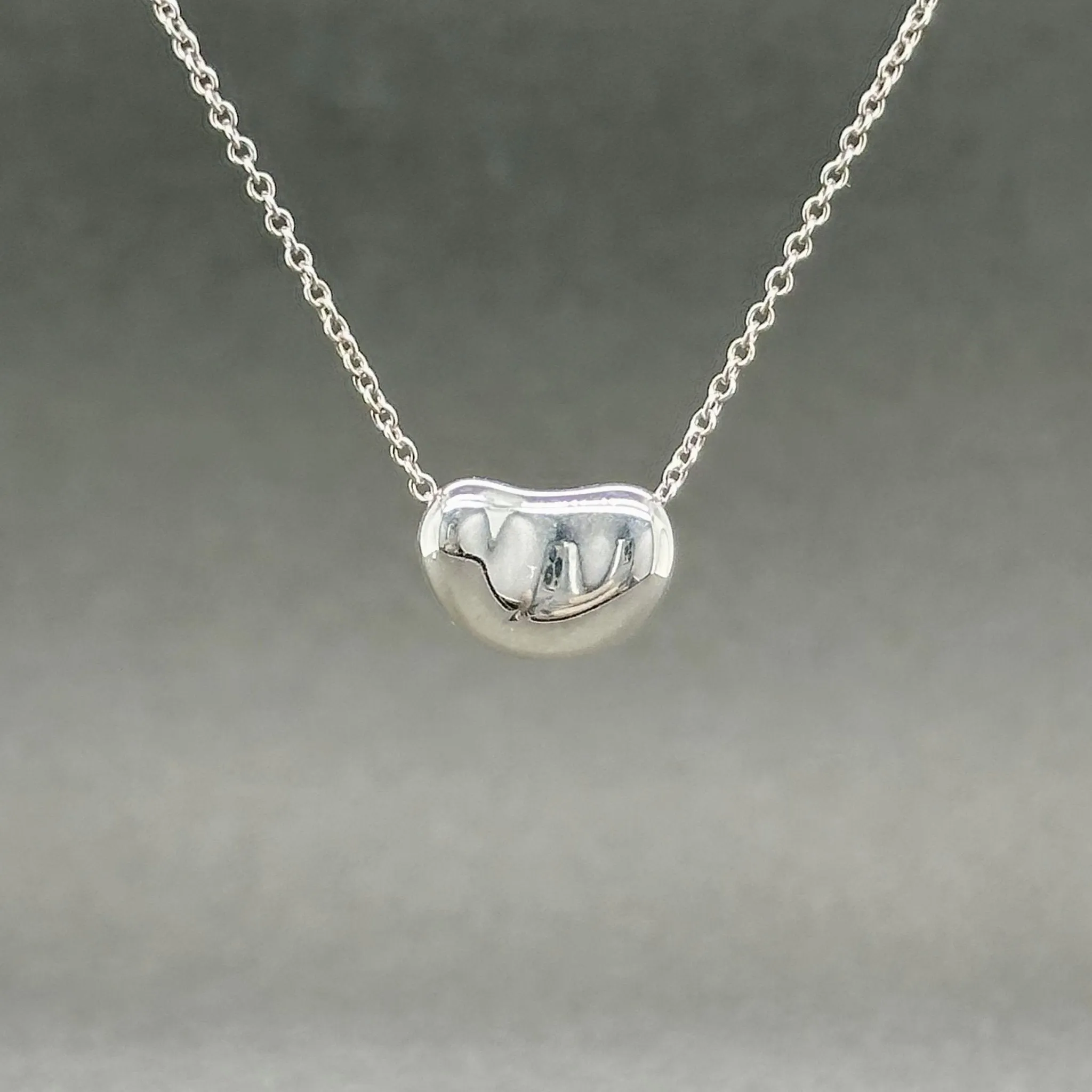 Estate Tiffany & Co. SS Elsa Peretti Bean Pendant