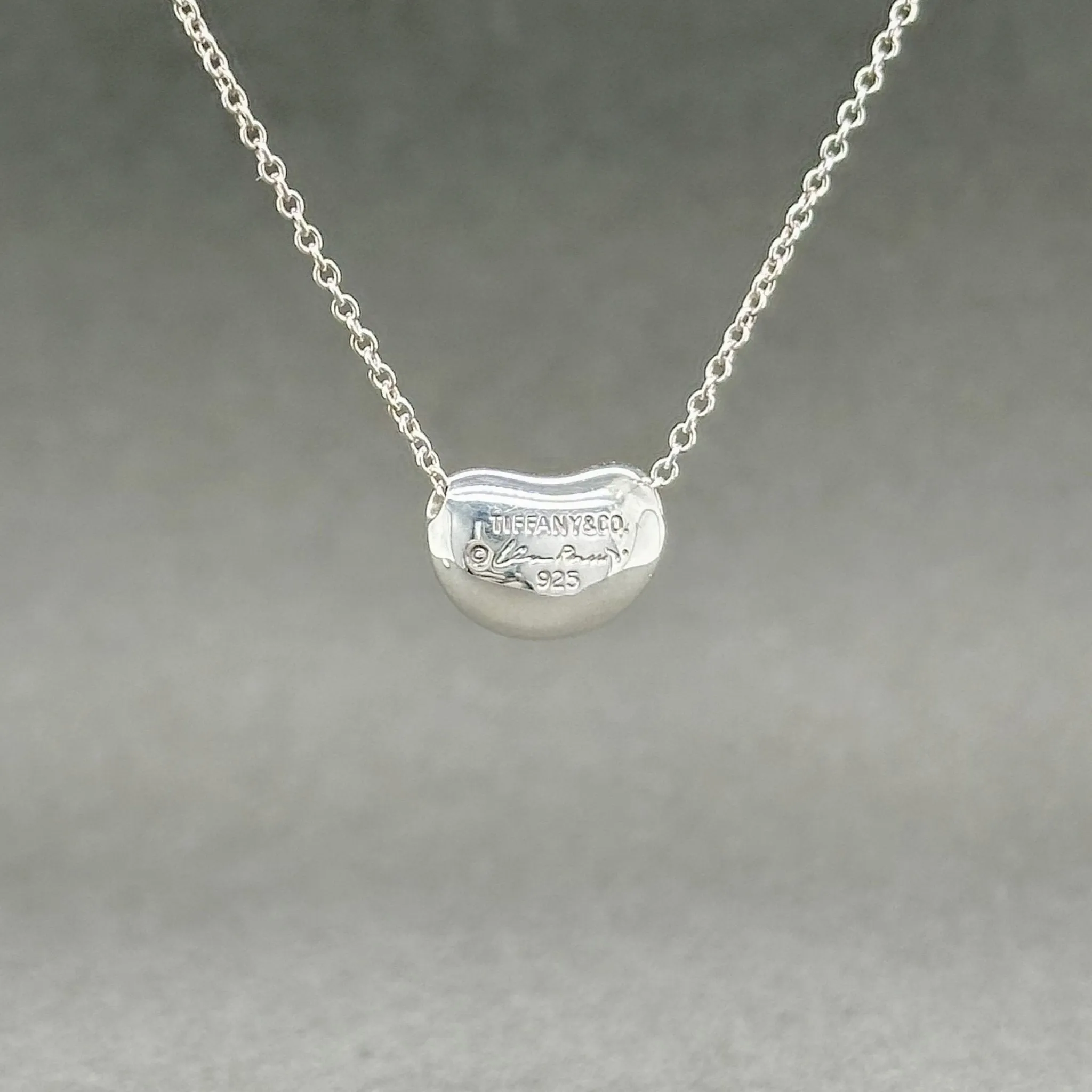 Estate Tiffany & Co. SS Elsa Peretti Bean Pendant