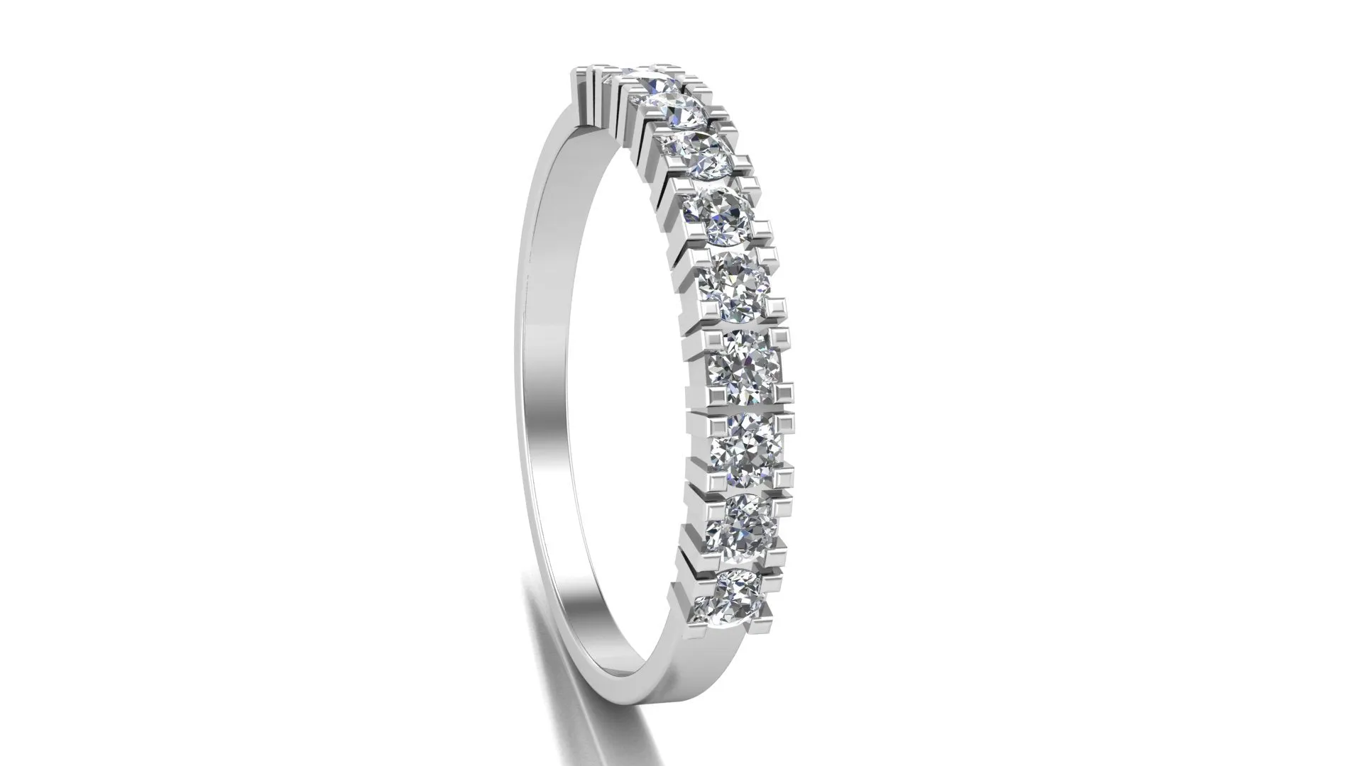 Eternity wedding ring (925 Sterling Silver)