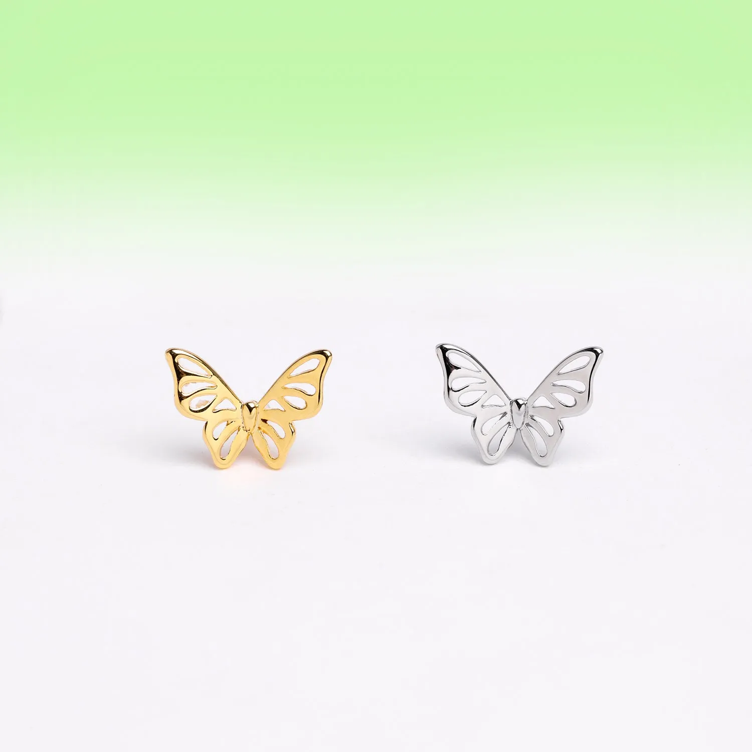 Exquisite Hollow Butterfly Stud