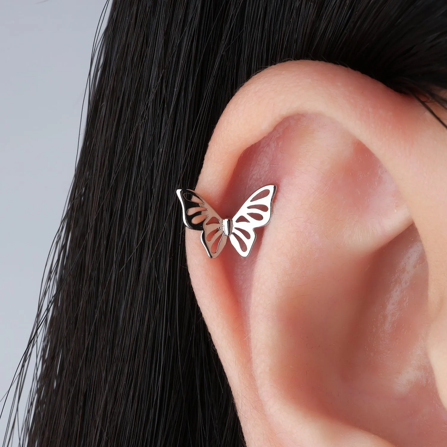 Exquisite Hollow Butterfly Stud