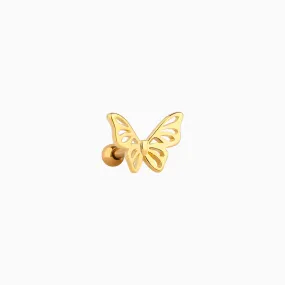 Exquisite Hollow Butterfly Stud