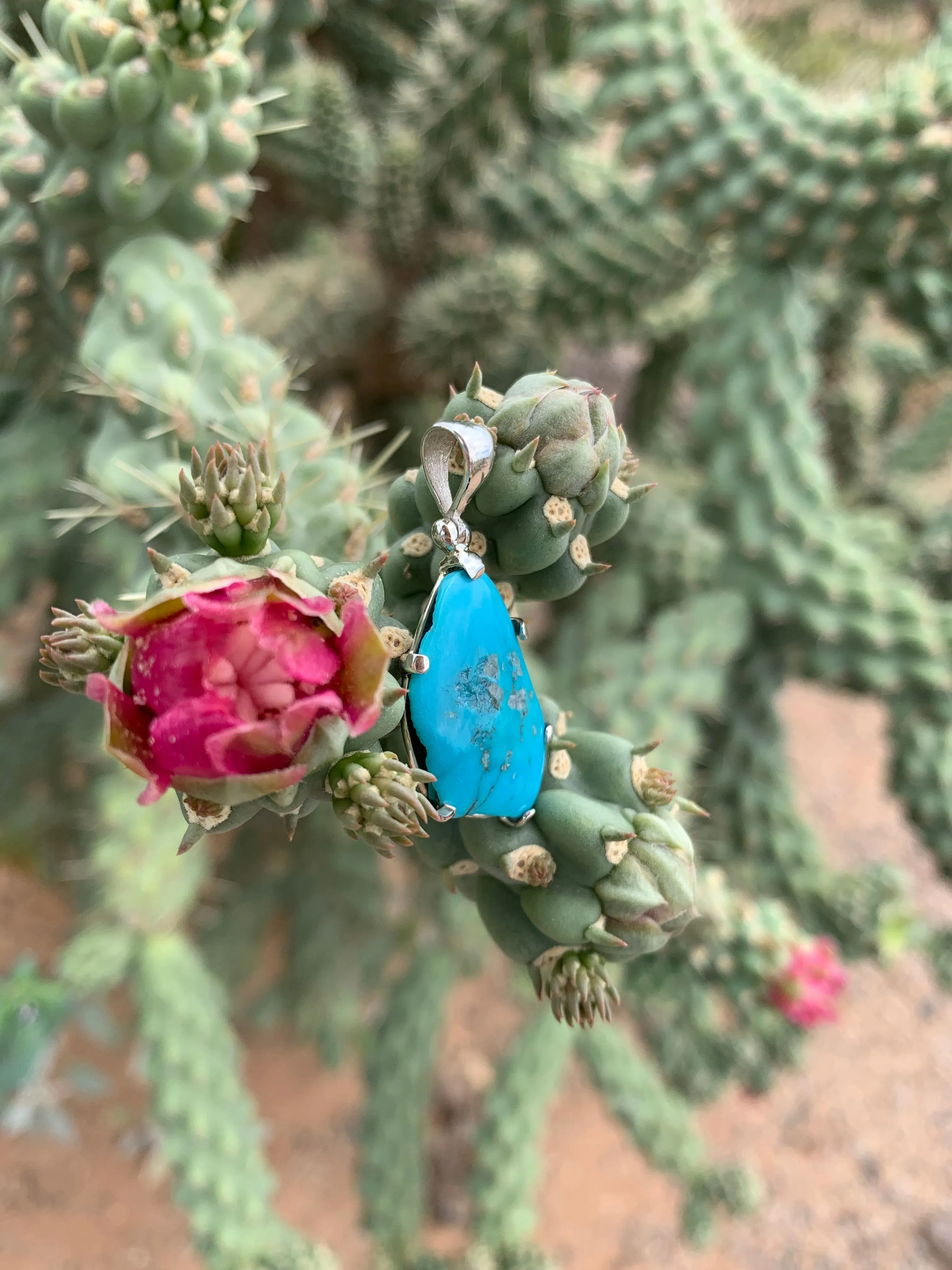 Freeform Turquoise pendant