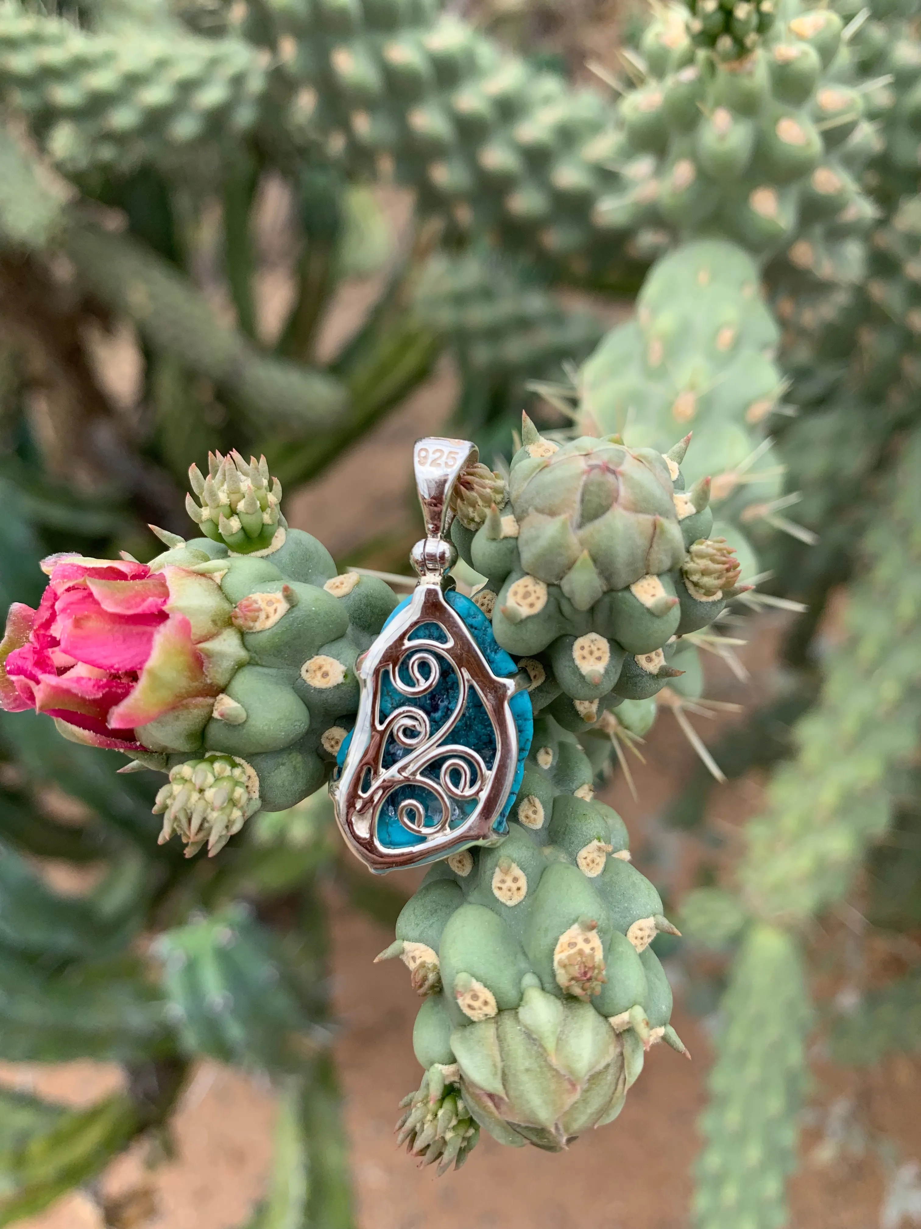 Freeform Turquoise pendant