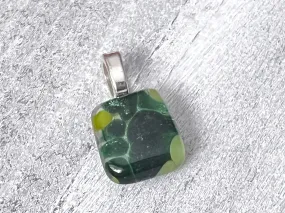 Fused Glass Mini Pendant ~ Glam Cam