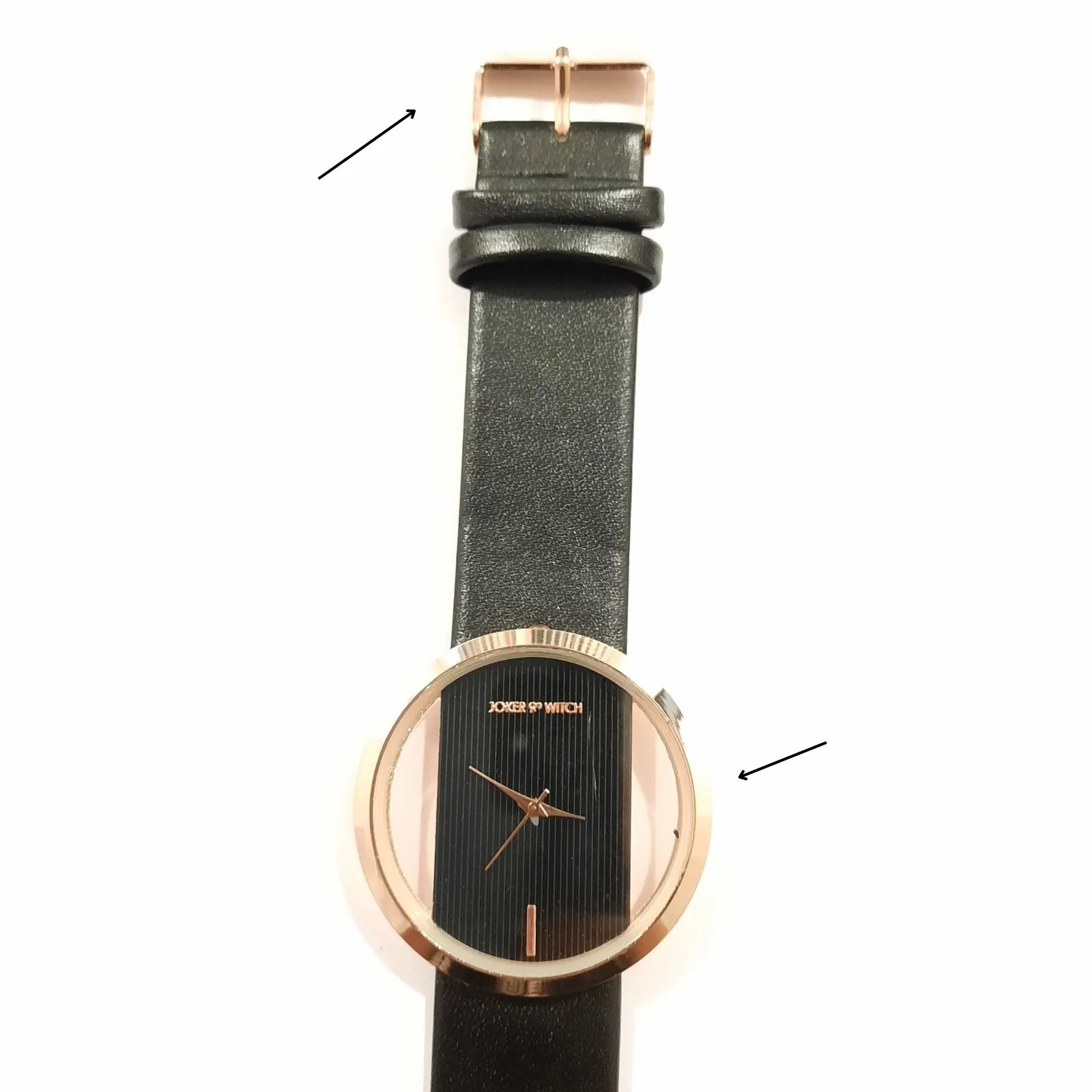 Futuristic Black Rosegold Dial Watch SAMPLE