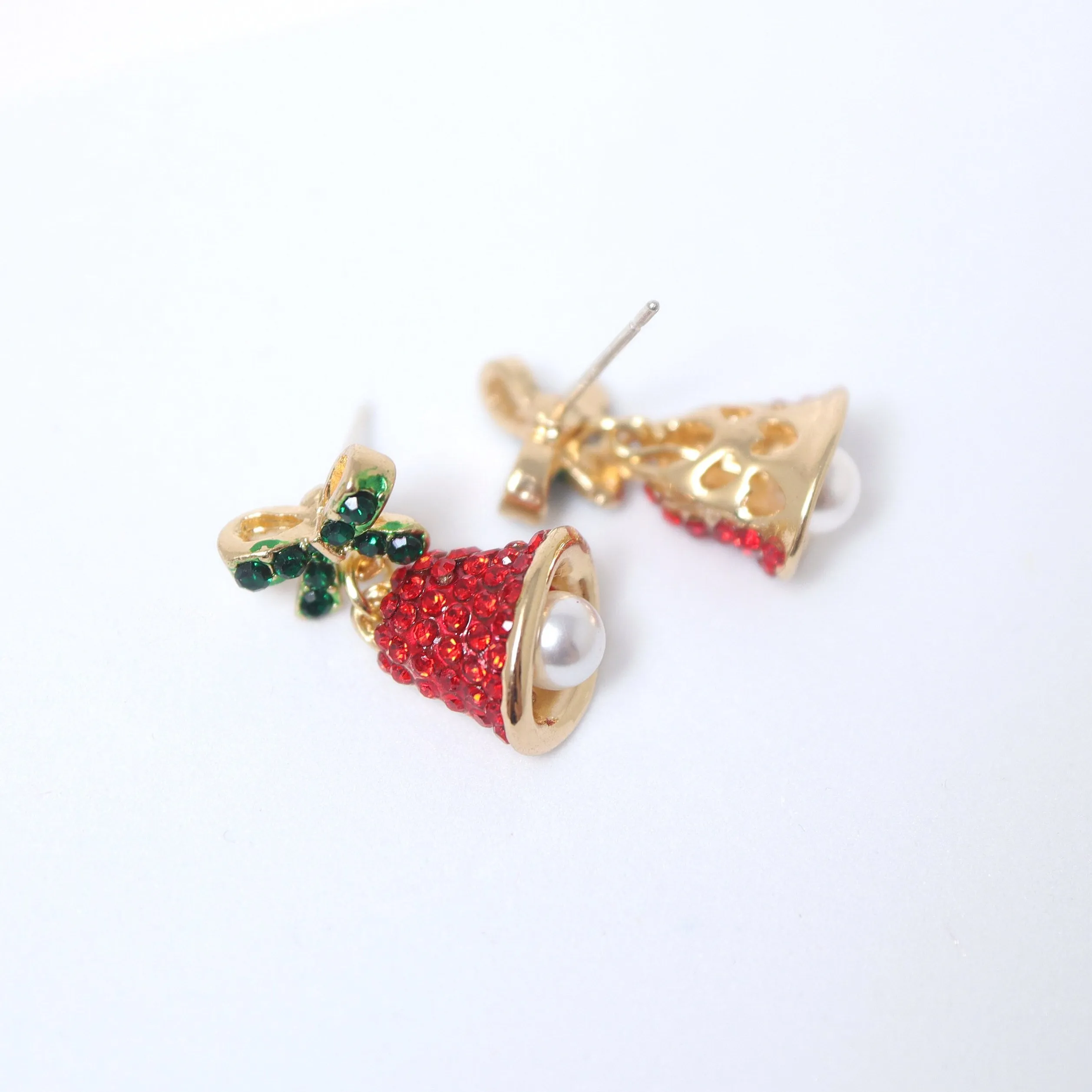 Glimmering Jingle Bells of Christmas Themed earrings, Long Tassel Christmas Earrings Statement Christmas earrings.