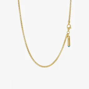 Gold Box Chain Necklace