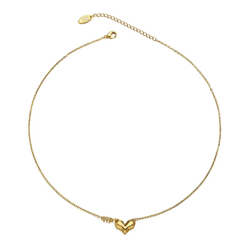 Gold LOVE CZ Necklace