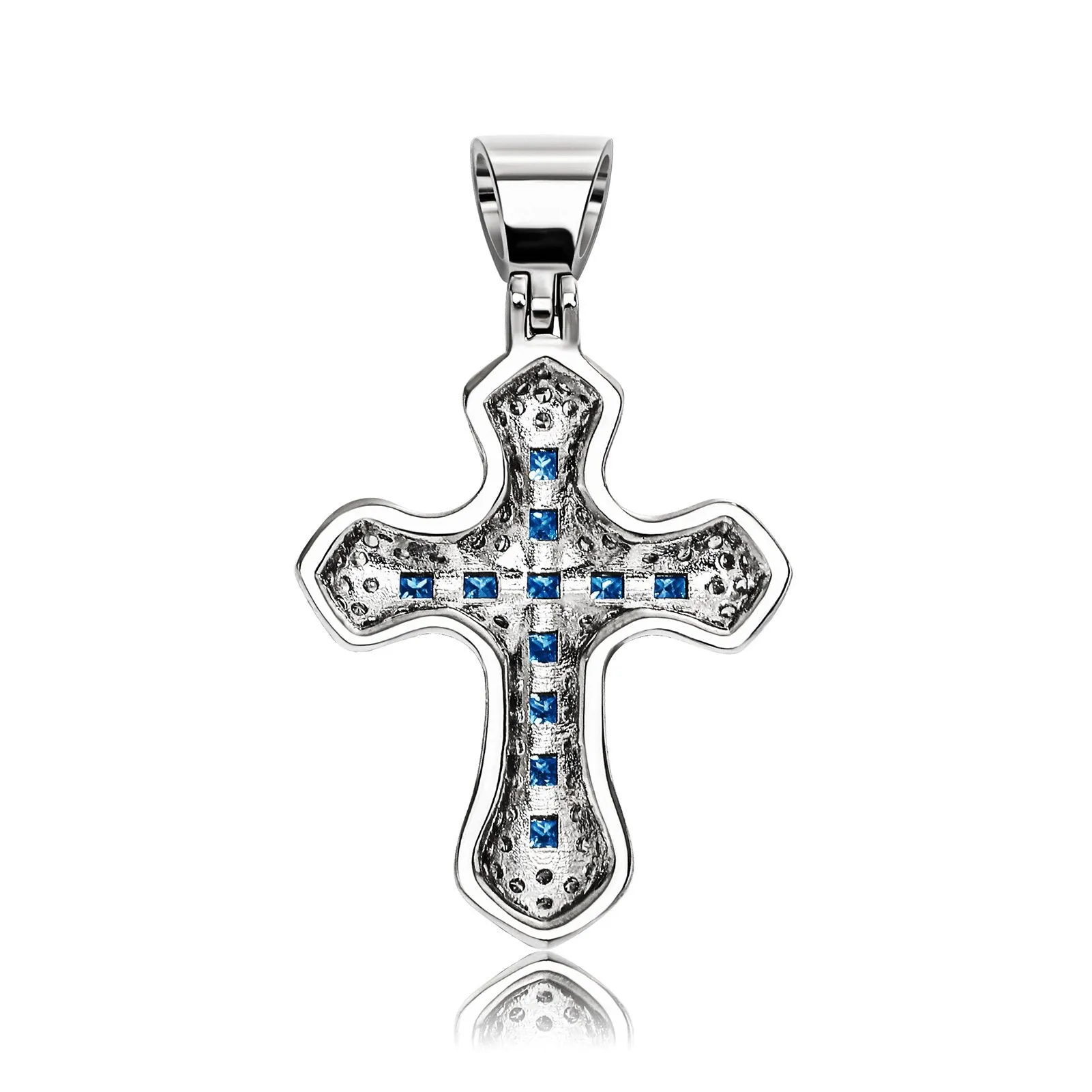 Hip Hop New Style Colorful Full Diamond Cross Pendant