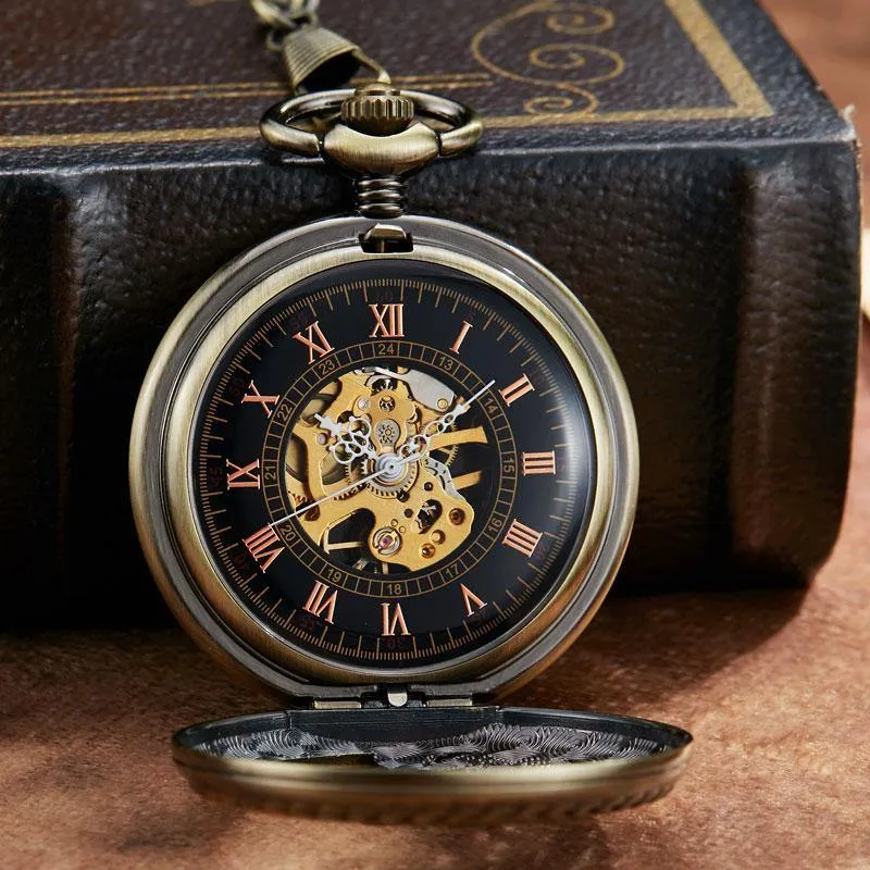 Immortal Phoenix Mechanical Pocket Watch