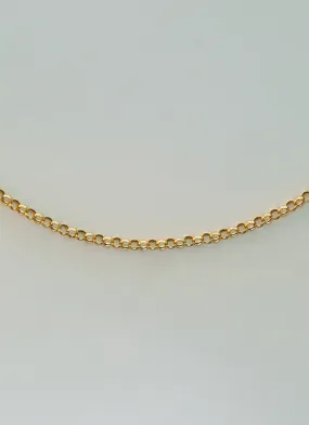 Jasseron 3.3mm necklace 14k gold