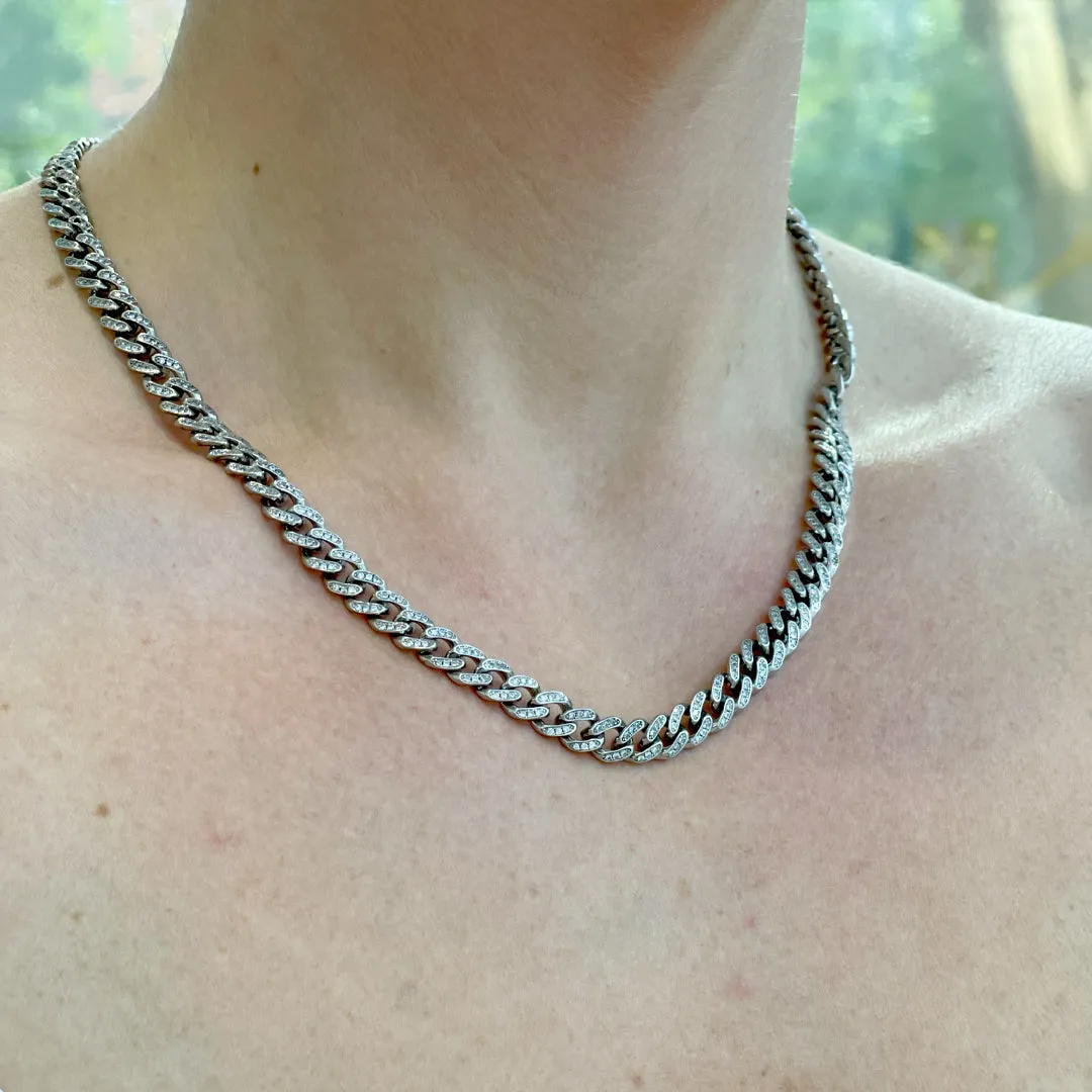 Ladies Sterling Silver Chain Necklace