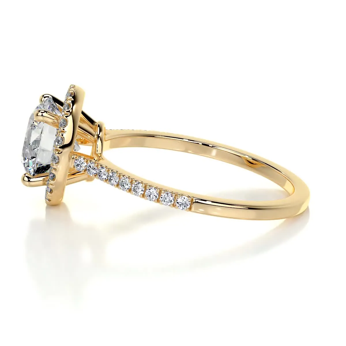 Layla Diamond Engagement Ring -18K Yellow Gold