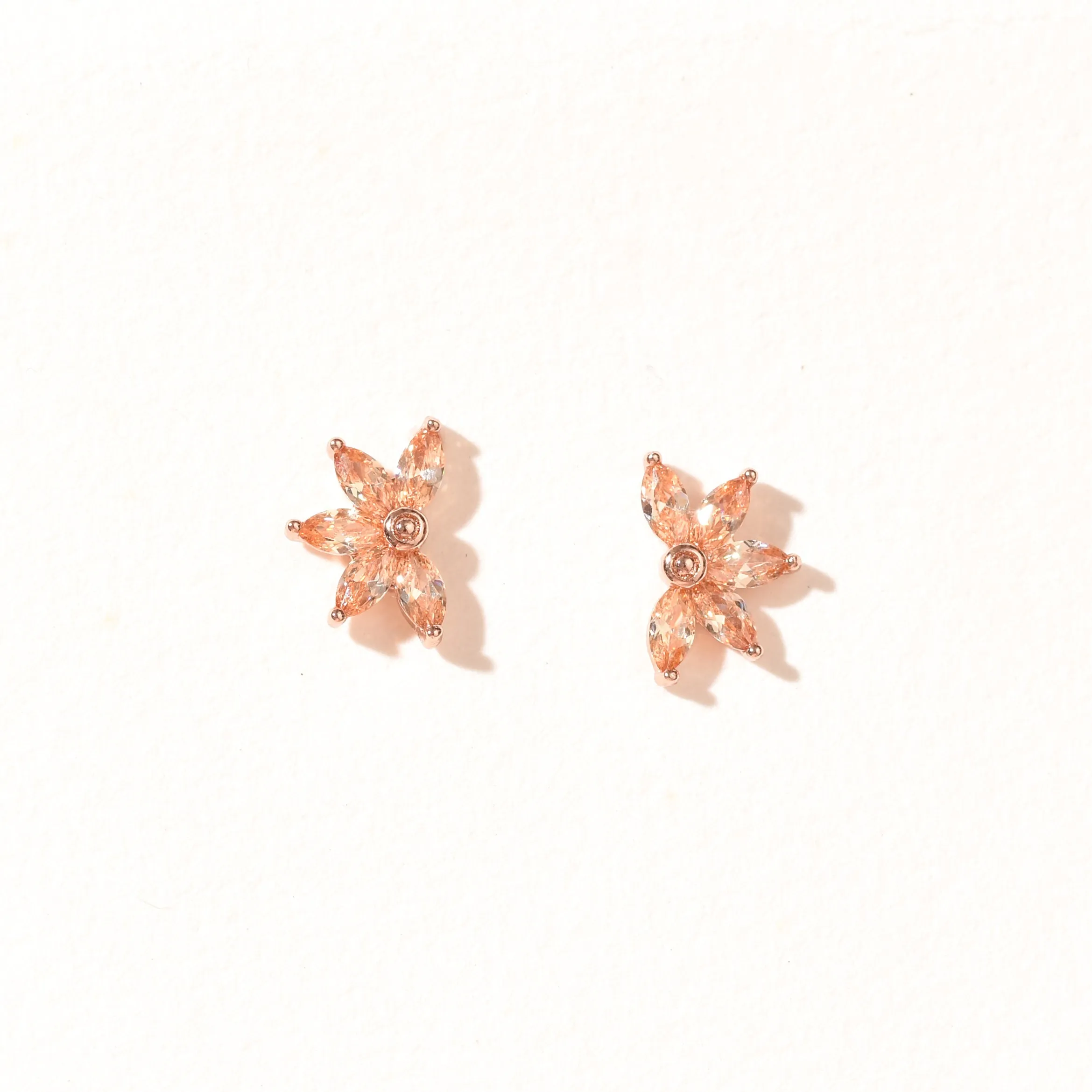 Lily Stud | Dusty Rose Gold