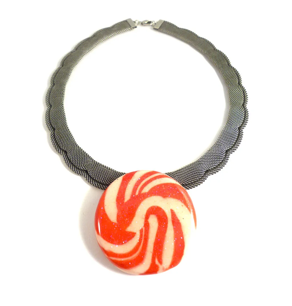 Lollipop Mesh Necklace